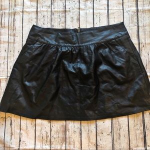 plus size white leather skirt